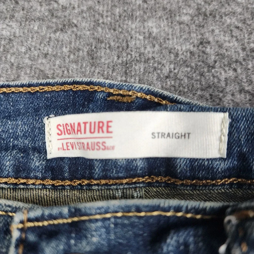 Signature by Levi Strauss & Co. Straight Jeans Mens 29x30 Blue Medium Wash 58988